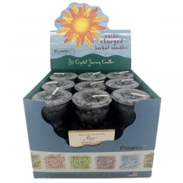 Power Herbal Votive Candles, Box/18